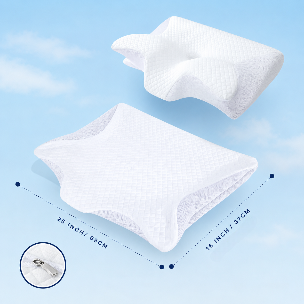 Funda Transpirable para Almohada Cervical | VisConfort™