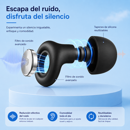 Antifaz de Descanso Ergonómico 3D con Tapones Integrados | VisConfort™