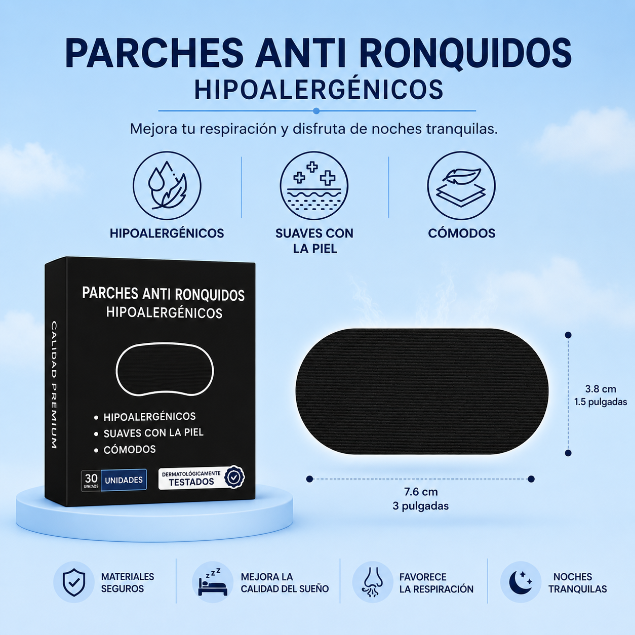 Cinta Bucal Antironquidos y Mejora del DescansoVisConfort