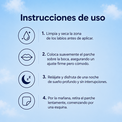 Cinta Bucal Antironquidos y Mejora del DescansoVisConfort